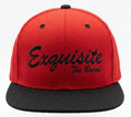 Exquisite The Brand Kids Signature Red & Black Two-Tone Snapback Cap