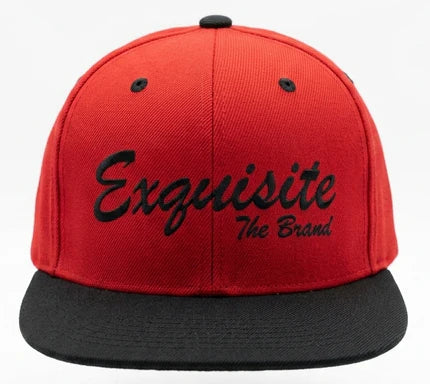 Exquisite The Brand Kids Signature Red & Black Two-Tone Snapback Cap