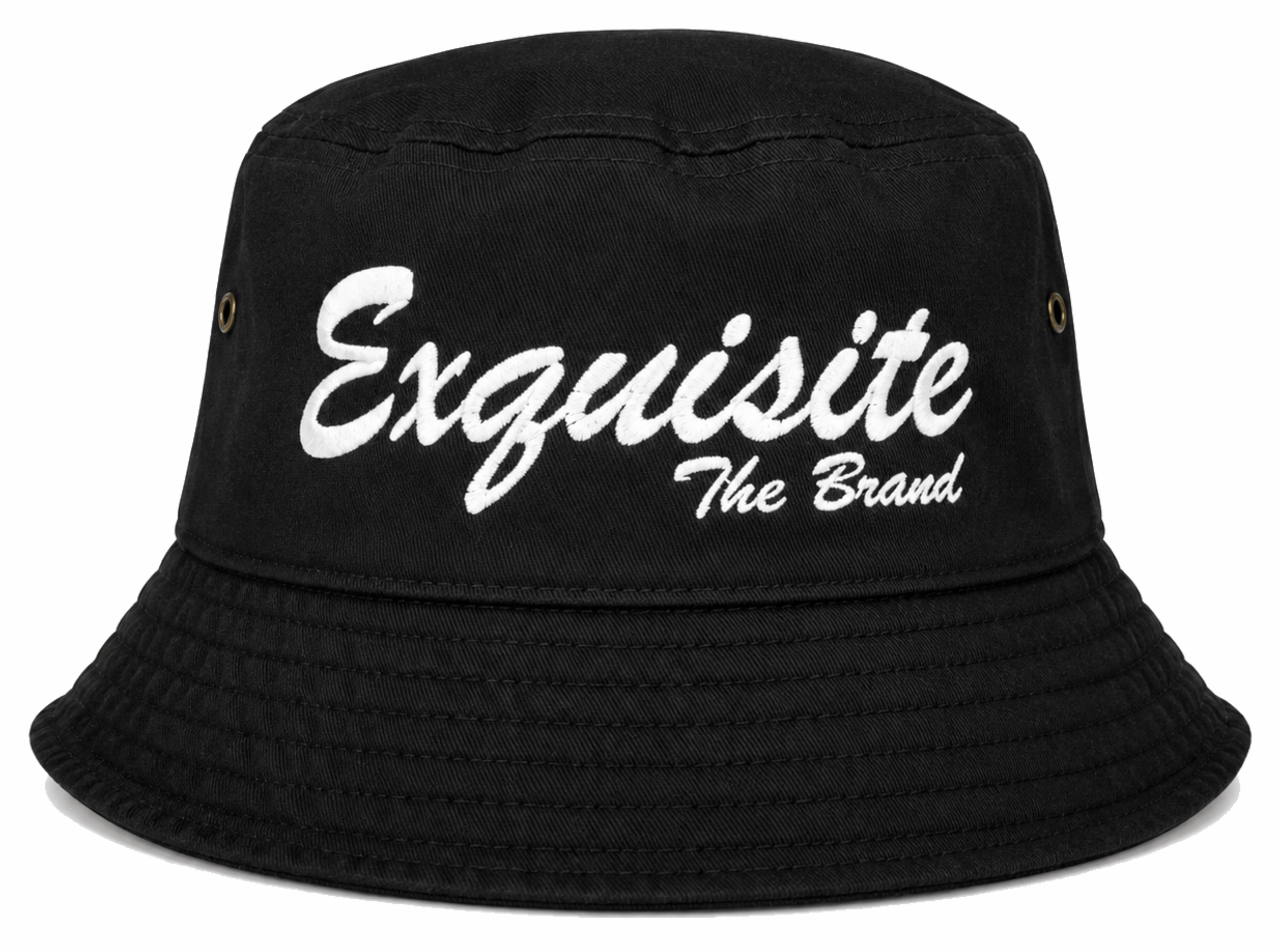 Exquisite The Brand Signature Script Bucket Hats