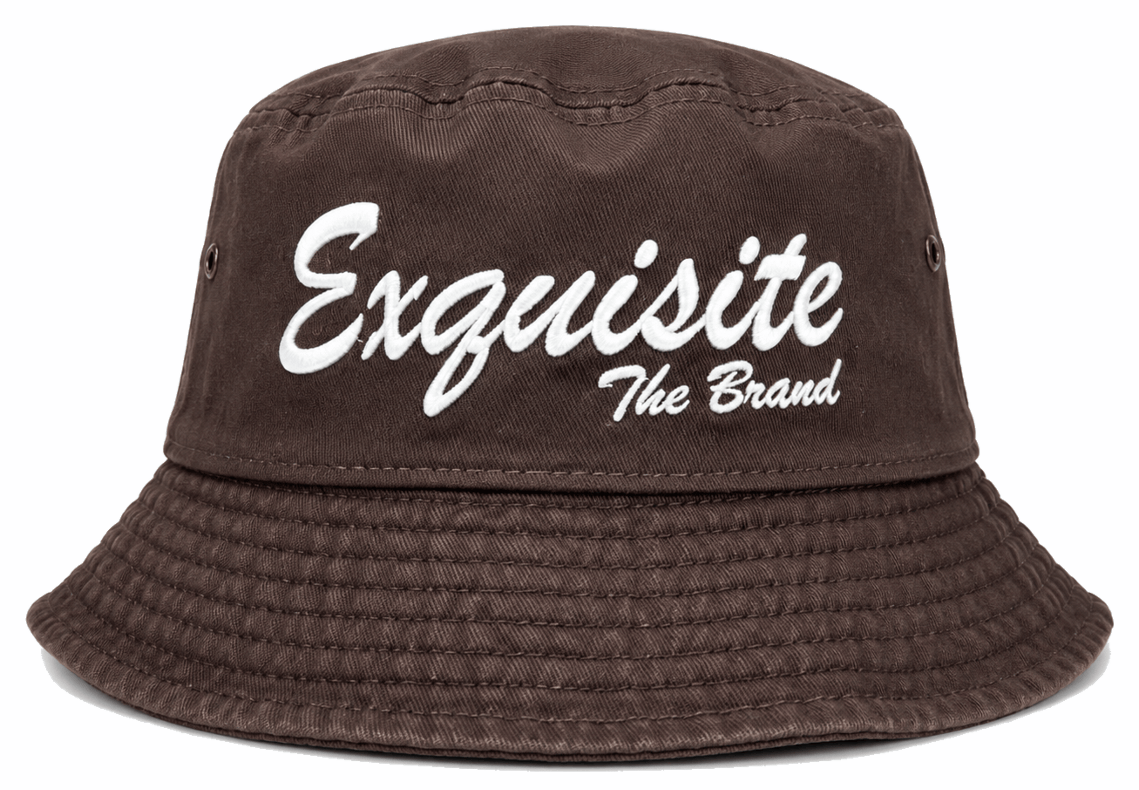 Exquisite The Brand Signature Script Bucket Hats