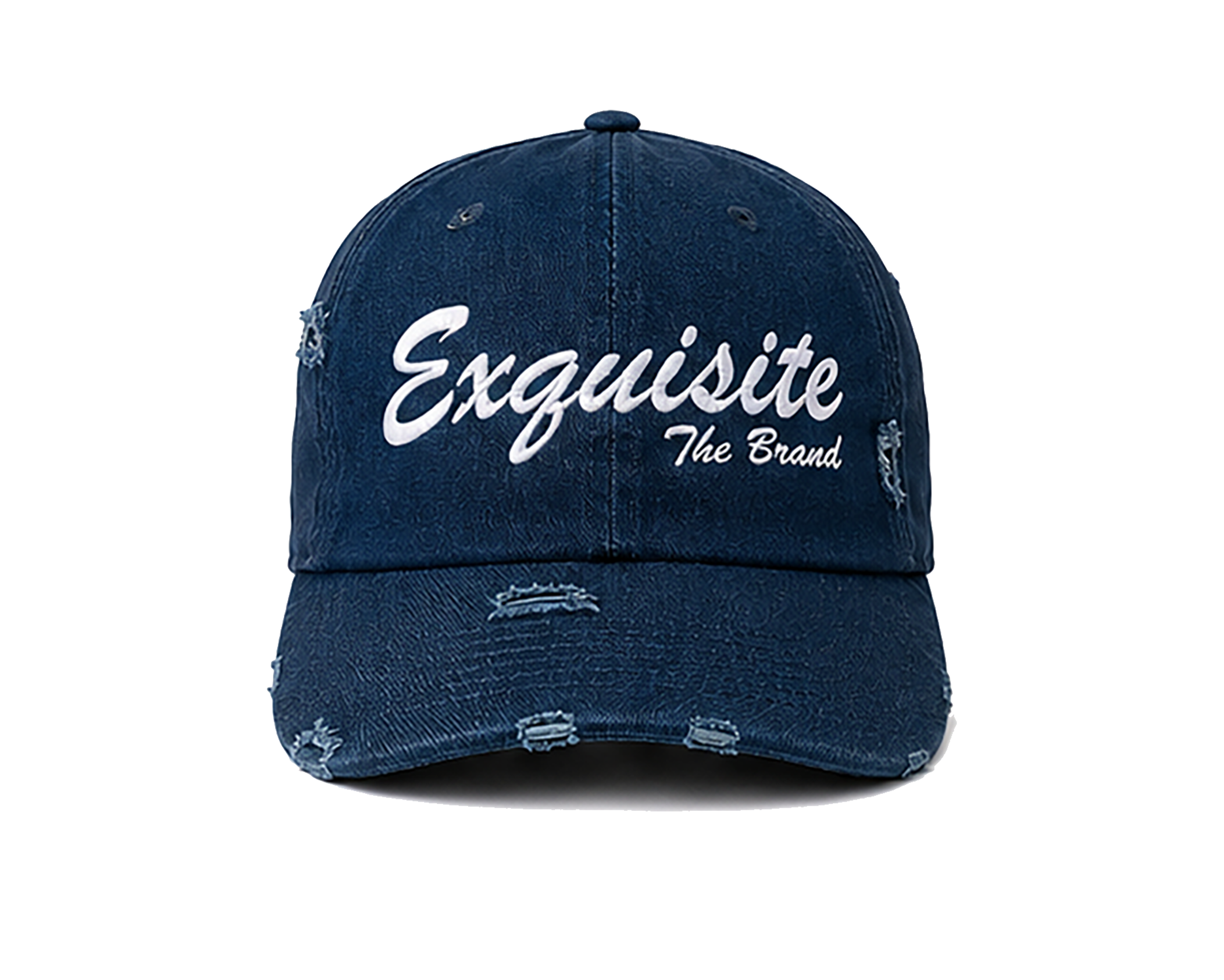 Exquisite Distressed Denim Dad Hat